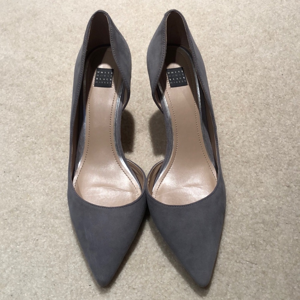 WHBM Ella Ashe Suede Shoe with Paton Leather Heels